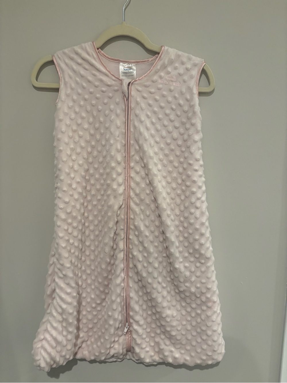 Halo Pink Textured Sleeveless Sleep Sack